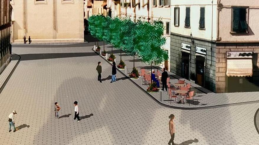 Un rendering dell’architetto Mario Pugi che nel 2012 presentò un progetto di riqualificazione dell’area