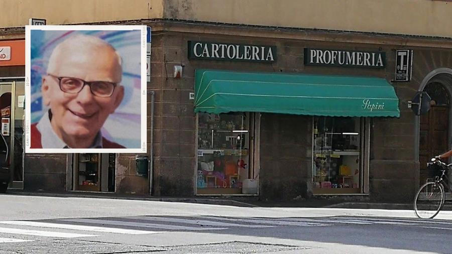 
	La tabaccheria Papini e nel riquadro Ferdinando Papini

