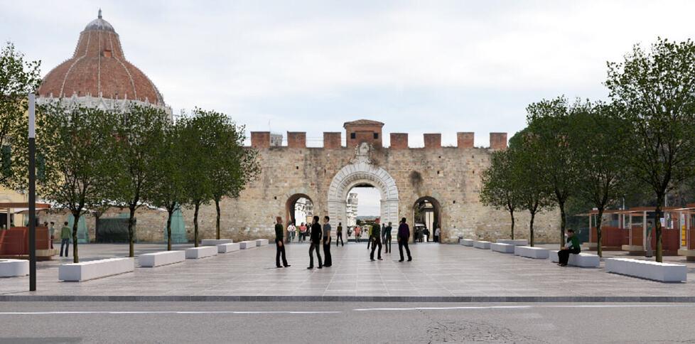 Una simulazione grafica della “nuova” piazza Manin