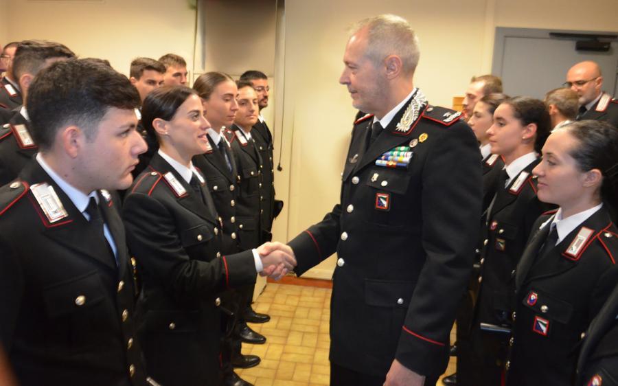 Reggio Emilia: visita del comandante regionale dei carabinieri Massimo Zuccher