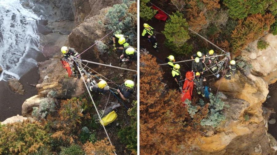 
	L'intervento dei vigili del fuoco

