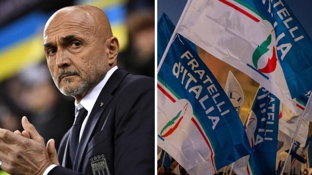 A sinistra il tecnico della Nazionale di calcio Luciano Spalletti