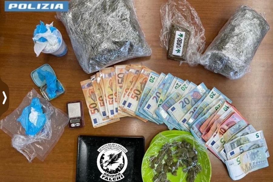 In casa aveva cocaina, hascisc e marijuana: arrestato 35enne cagliaritano