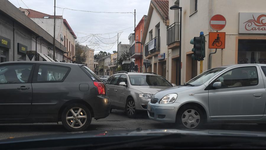 
	Un ingorgo stradale a Oristano (archivio)

