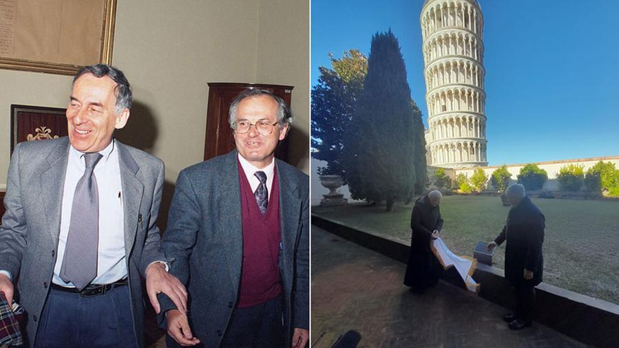 Jamiolkowski (a sinistra) e Burland nel 2005