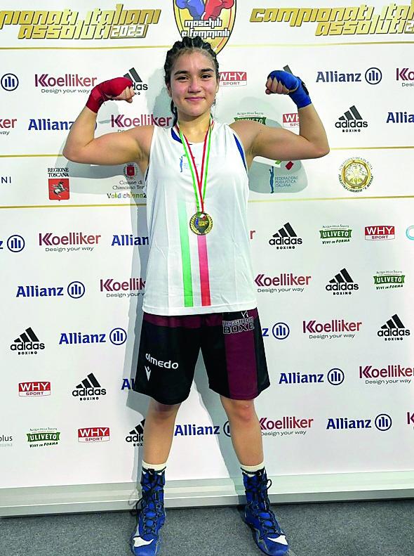Michel Vescovini prima reggiana d’oro ai campionati italiani di boxe