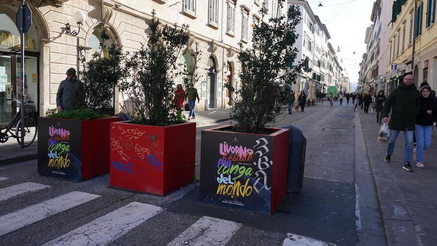 Livorno, in via Ricasoli addio alle fioriere della discordia: c'è il piano per rifare la strada