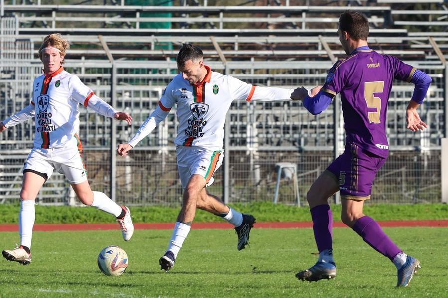 
	Uno scatto della gara tra Aglianese e Certaldo (Foto di Christian Niccoli, tratte dai social del club)

