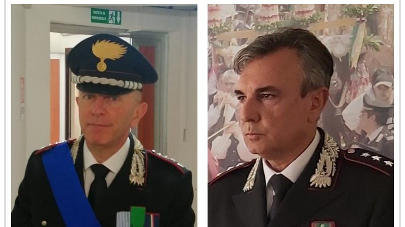 Da sinistra il colonnello Angelo Rubechini e il capitano Pietro Lucania