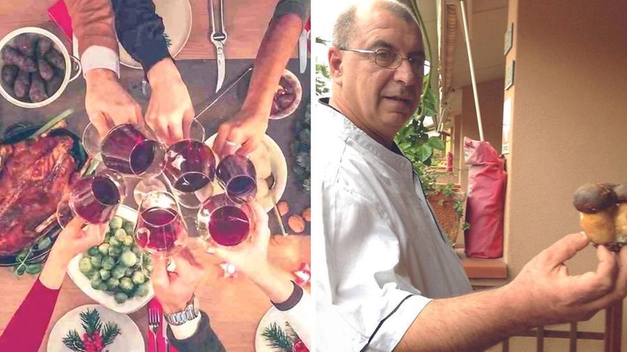 
	Il titolare Sergio Totti e un brindisi natalizio

