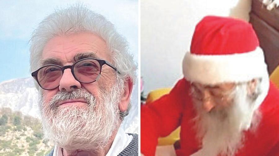 
	Paolo Pisani in "abiti civili" e con l'amato costume di Babbo Natale


