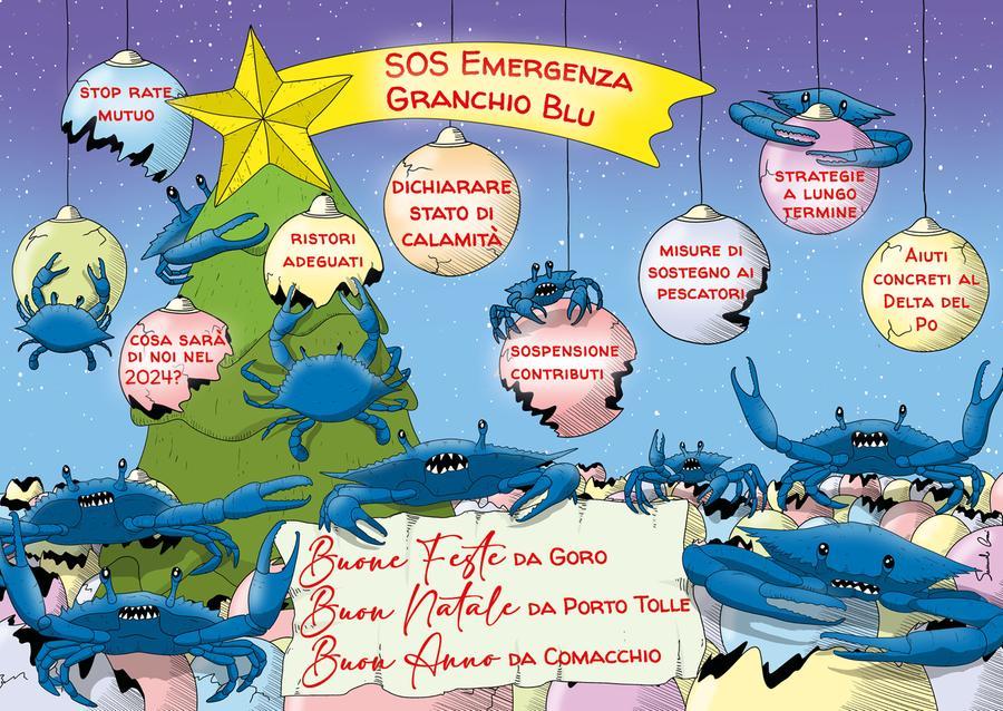 Granchio Blu, migliaia di pescatori inviano cartoline di Natale a Giorgia Meloni