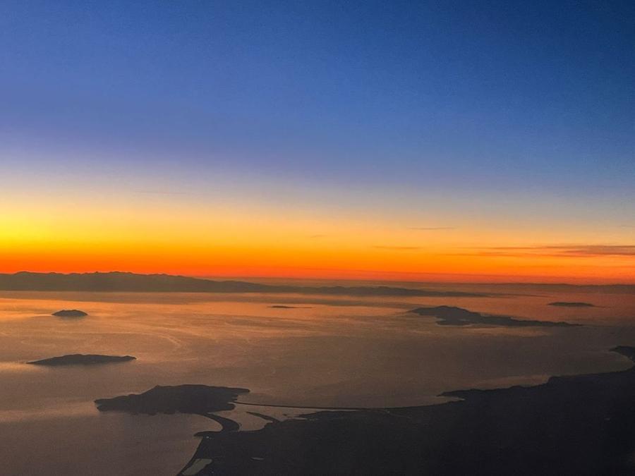 Argentario, lo foto show scattata da un aereo