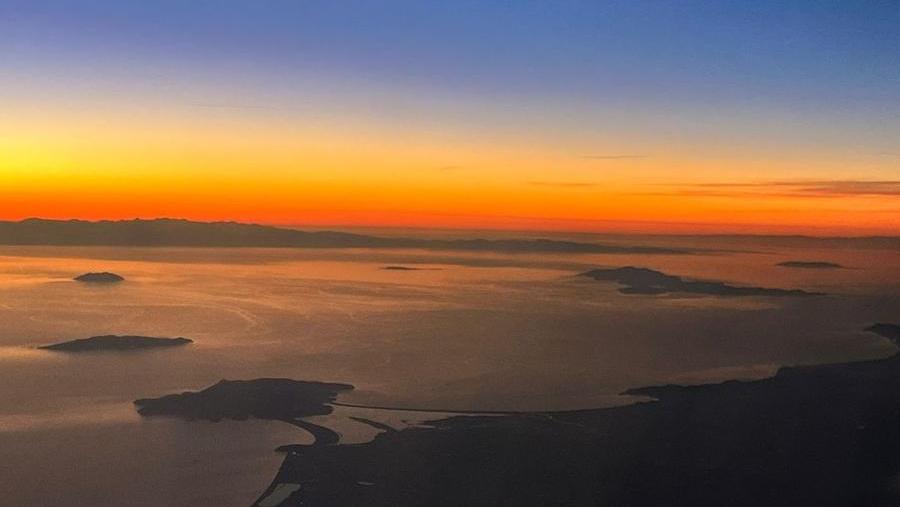 Argentario, lo foto show scattata da un aereo