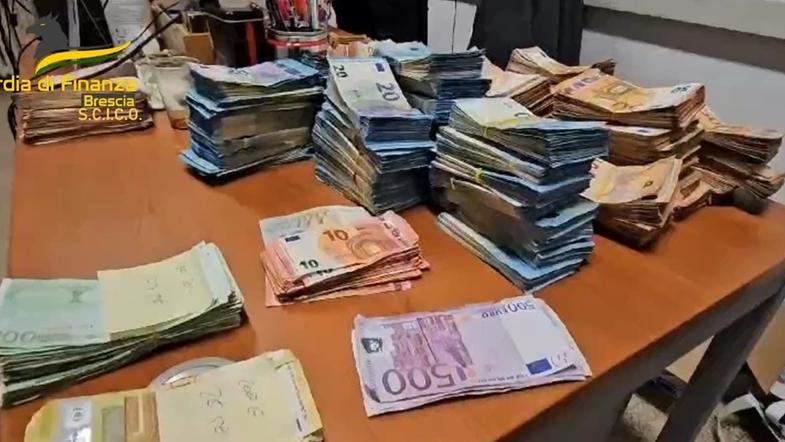 Un fotogramma del video realizzato dalla guardia di finanza