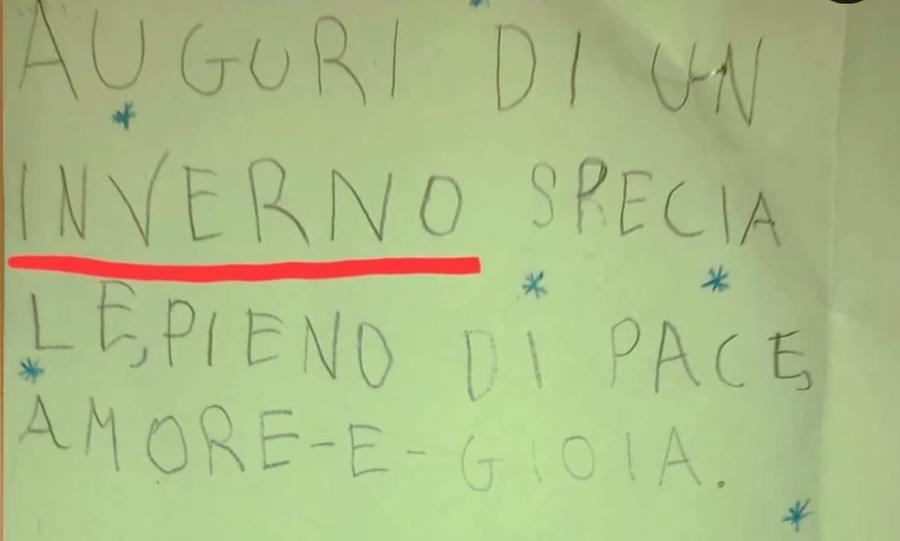 
	Il bigliettino &ldquo;incriminato&rdquo; pubblicato sui social dal consigliere di Fratelli d&rsquo;Italia Alessandro Perini

