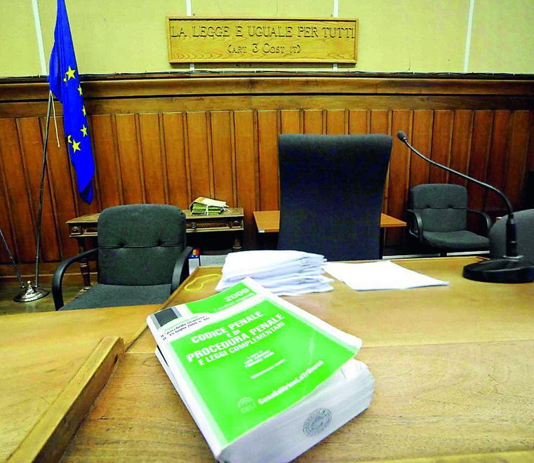 Aula di tribunale (foto d'archivio)