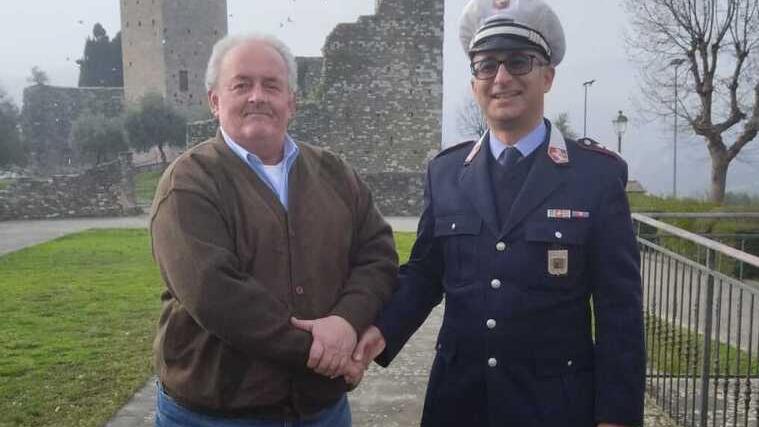 Nicola Bruni con il sindaco Piero Lunardi