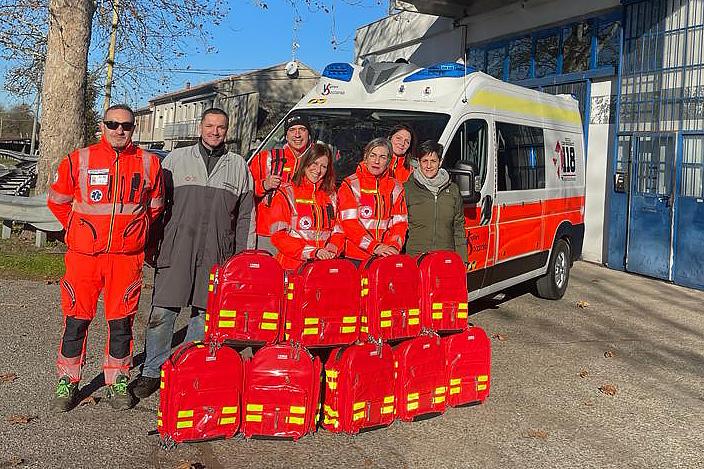 Voghiera Soccorso, nuovi zaini per gli operatori sanitari