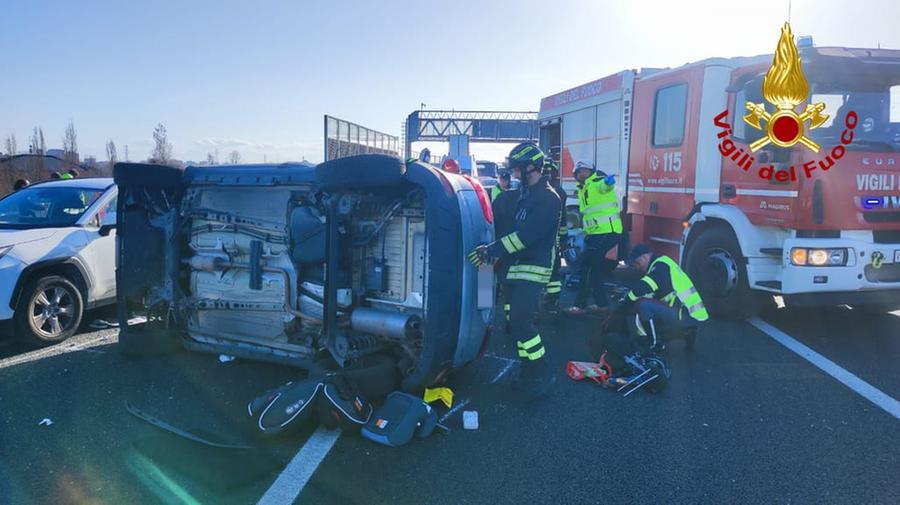 Scontro in autostrada A1, due feriti gravi