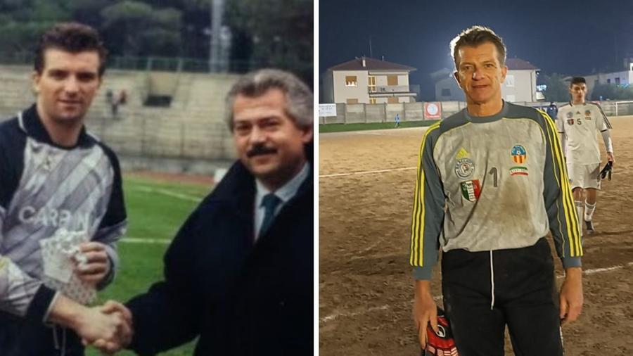 
	A sinistra un giovane Giannoni, a destra il ritorno in campo con la Via Nova

