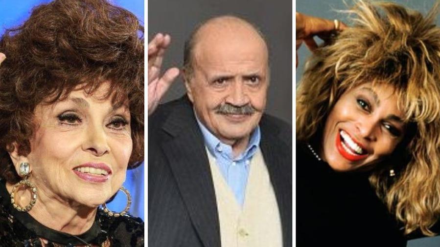 Da sx Gina Lollobrigida, Maurizio Costanzo e Tina Turner