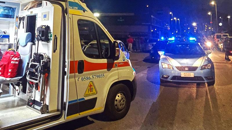 La Misericordia di Montenero e la polizia (foto d’archivio)