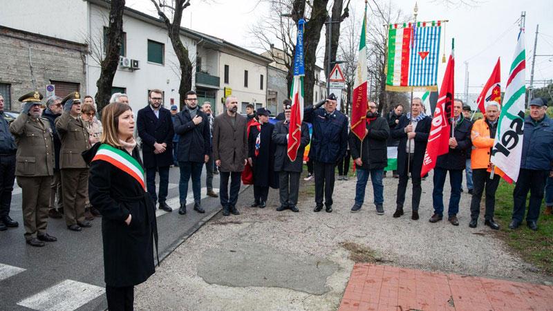 Un momento della cerimonia in Collegiata
