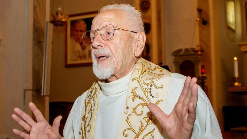 Don Agostino Cecchin conosciuto anche come don Beniamino (foto di Giuseppina Naso)