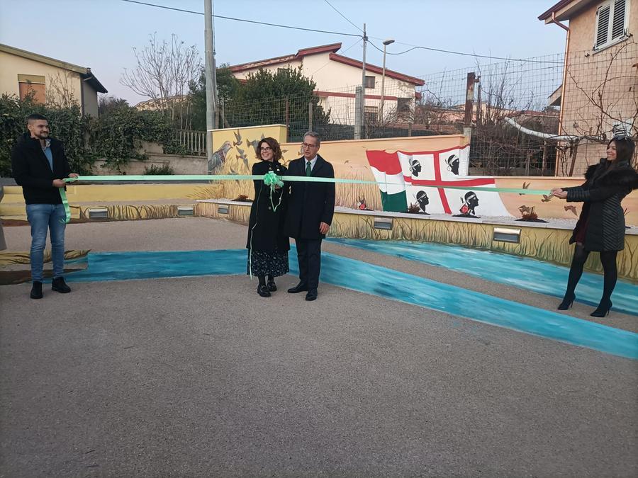 
	L'inaugurazione del murale a Gonnostramatza

