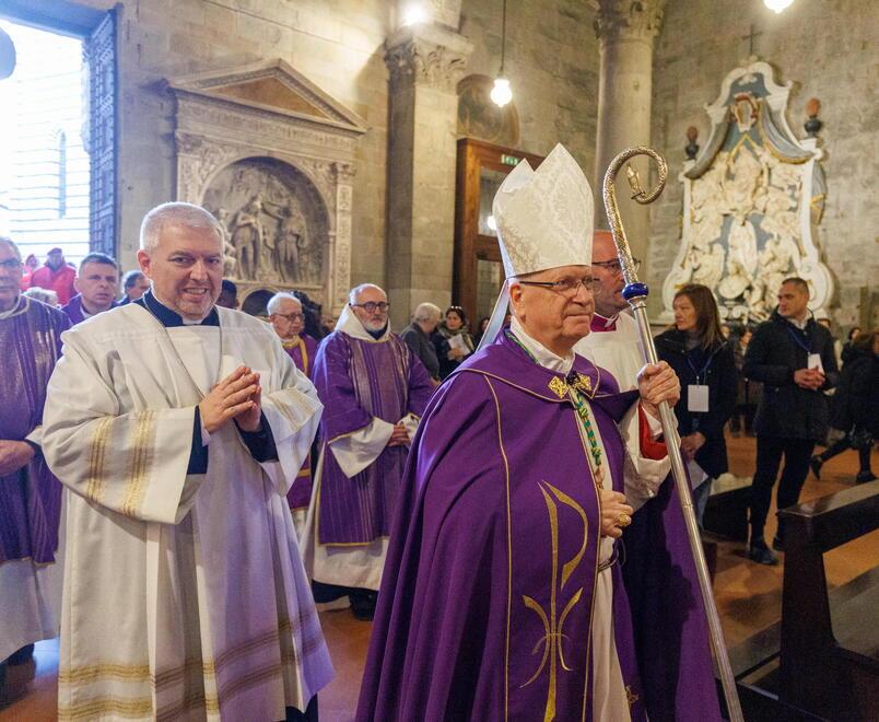Il vescovo di Pistoia Fausto Tardelli