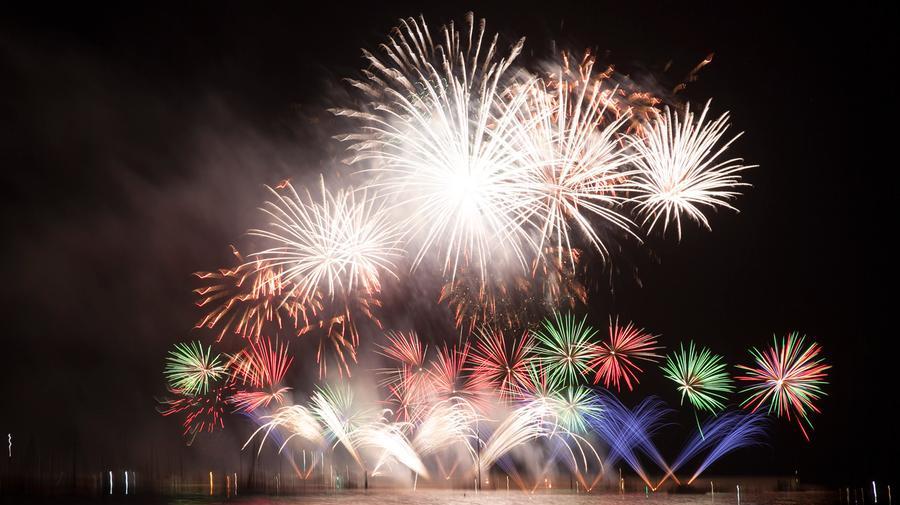 Uno spettacolo di fuochi d'artificio