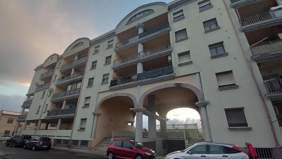 La palazzina di via Alghero per l'edilizia residenziale pubblica di proprietà del Comune