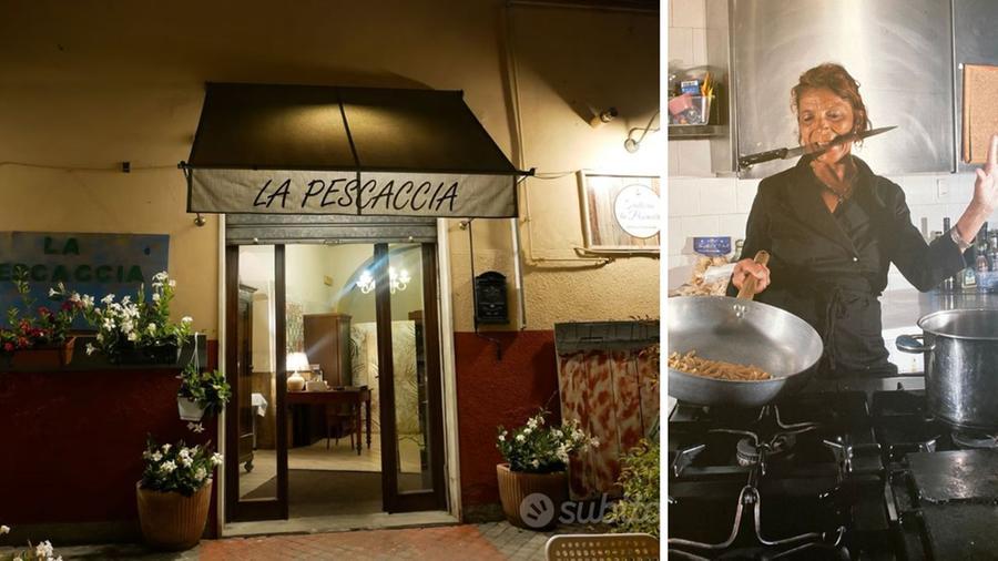Il ristorante La Pescaccia e la proprietaria Fiorella