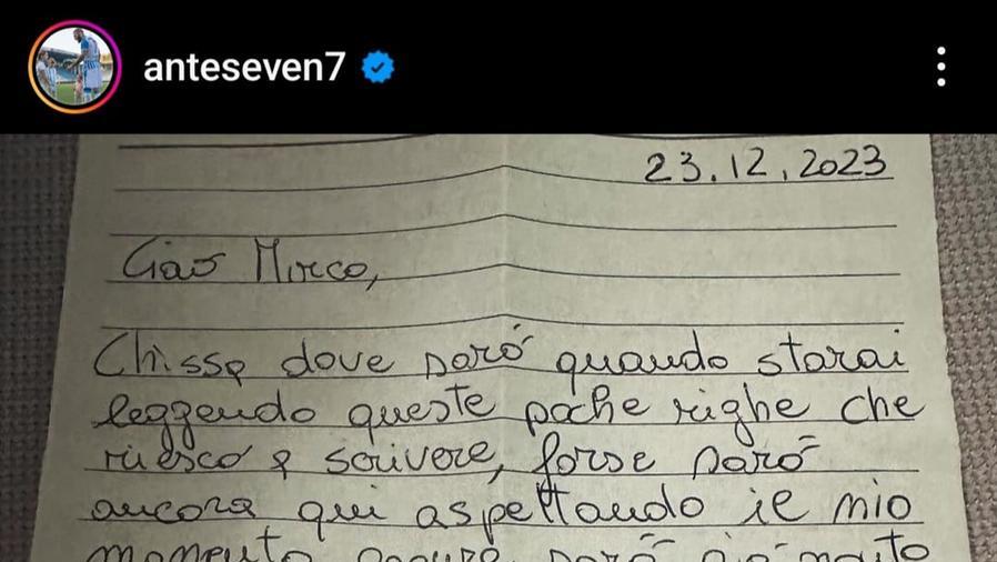 Ferrara, Antenucci saluta “Pelo” e pubblica la sua lettera su Instagram: «Vincete per me»