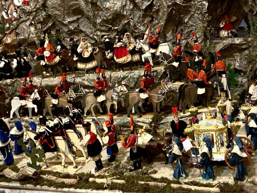 La processione di Sant’Efisio nel presepe della chiesetta di Stampace