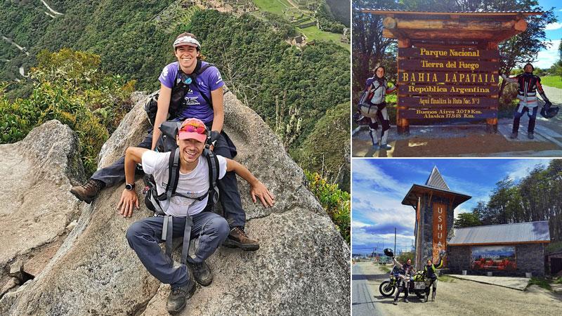 Alcune foto del viaggio lungo oltre sette mesi di Serena Baroncini e Francesco Ciccarello