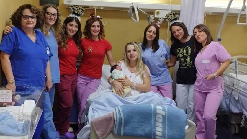 Melissa è la prima nata del 2024 in Sardegna