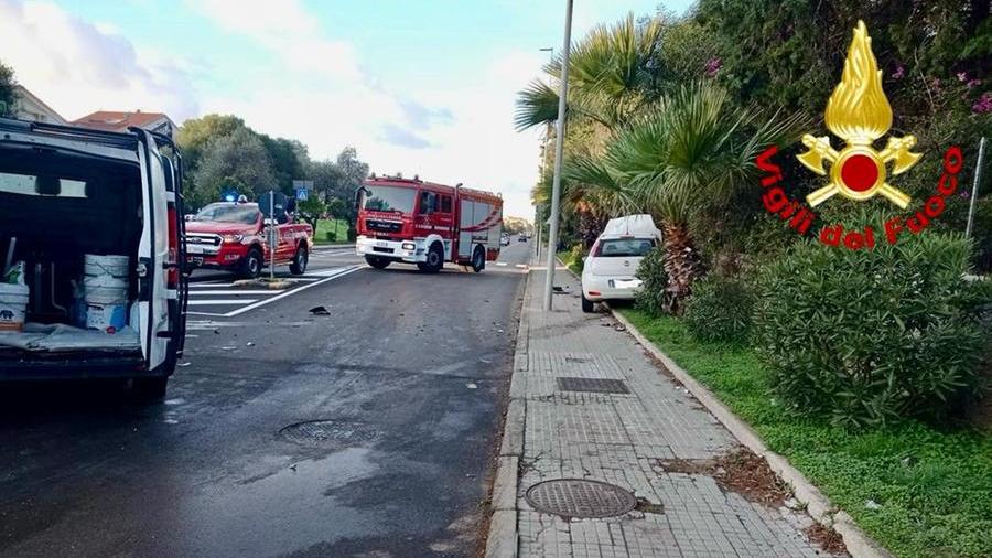 Alghero, due automobili coinvolte in un incidente alle porte della città