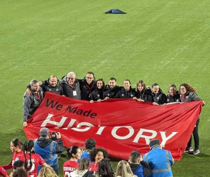 L’ex calciatrice della Torres Manuela Tesse è la star di Malta «Che sogno  la mia Nazionale»