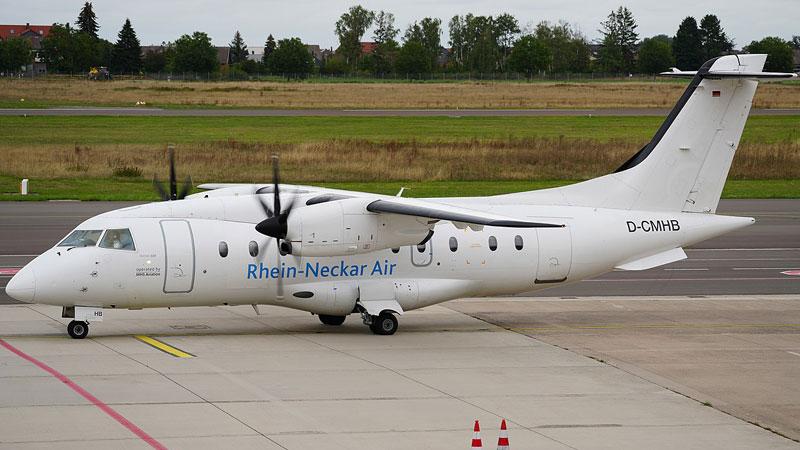 
	Il Dornier 328-110 della compagniaRhein - Neckar Air

