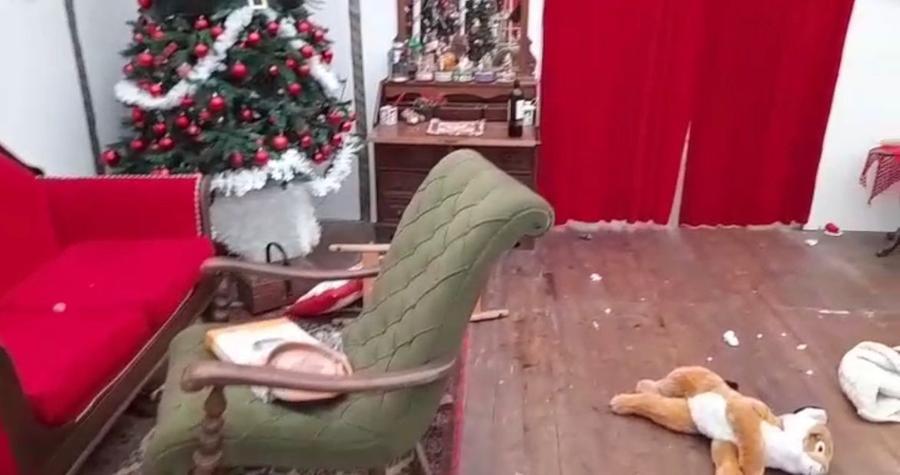 Livorno, raid in Villa Fabbricotti: danneggiata la casa di Babbo Natale – Video