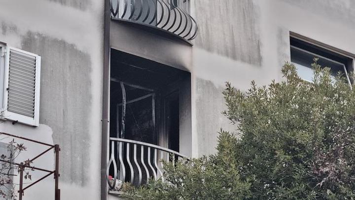 L'appartamento in via Einaudi dove è divampato l'incendio