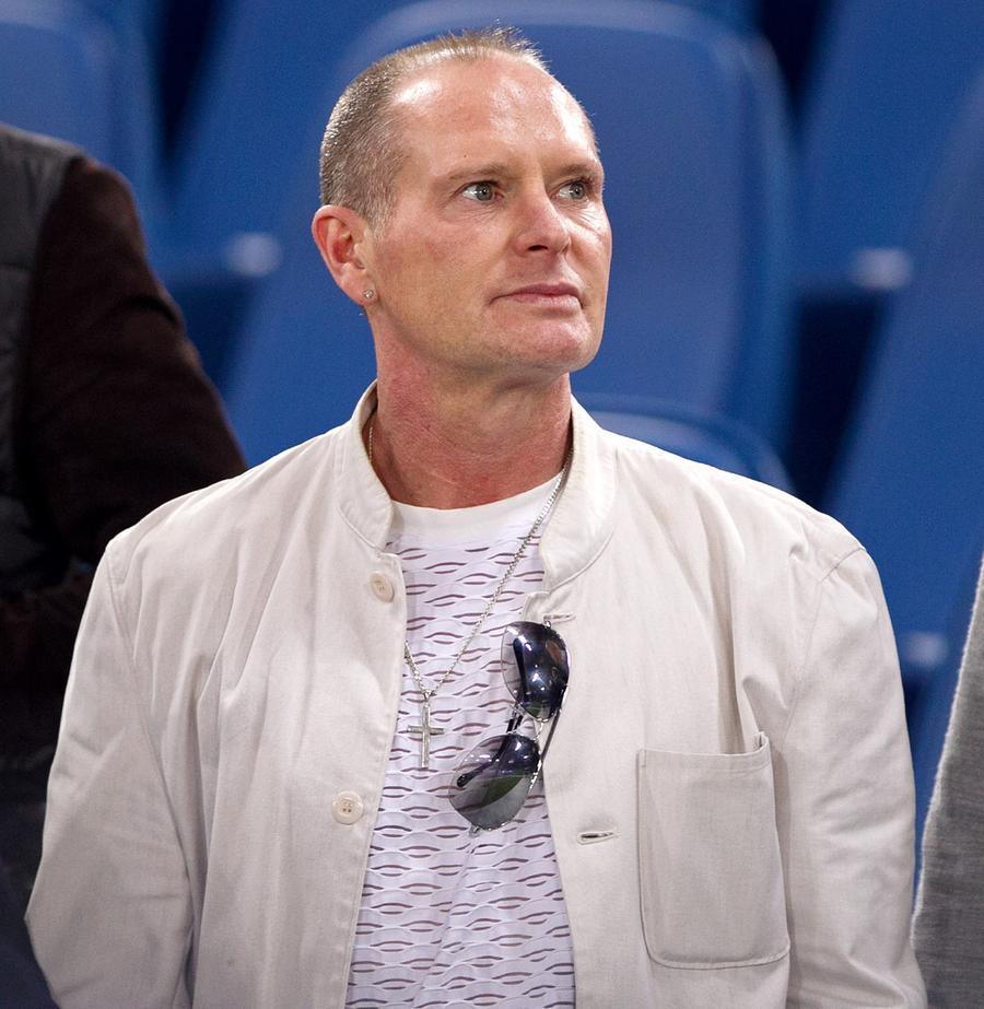 Roma, 22.11.12, stadio Olimpico, Uefa Europa League, fase a gironi 5a giornata, Lazio-Tottenham - Nella foto: Claudio Lotito e Paul Gascoigne