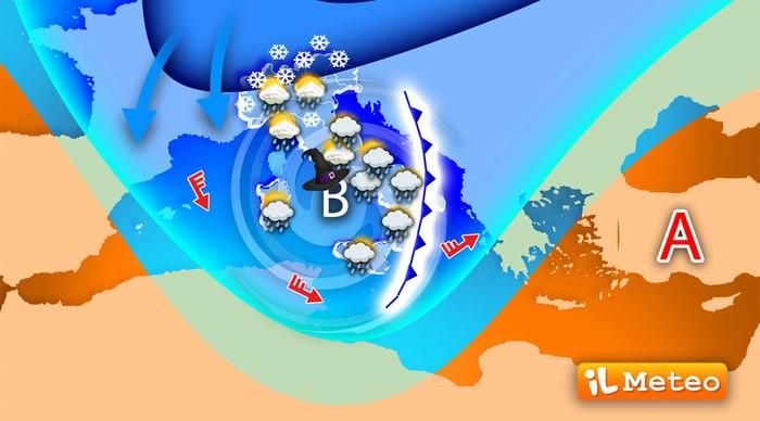 Maltempo, arriva il ciclone della Befana: «Pioggia, vento e neve»