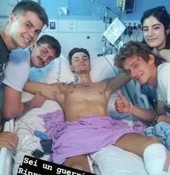 Perde una gamba per uno squalo: Matteo è ritornato in Italia