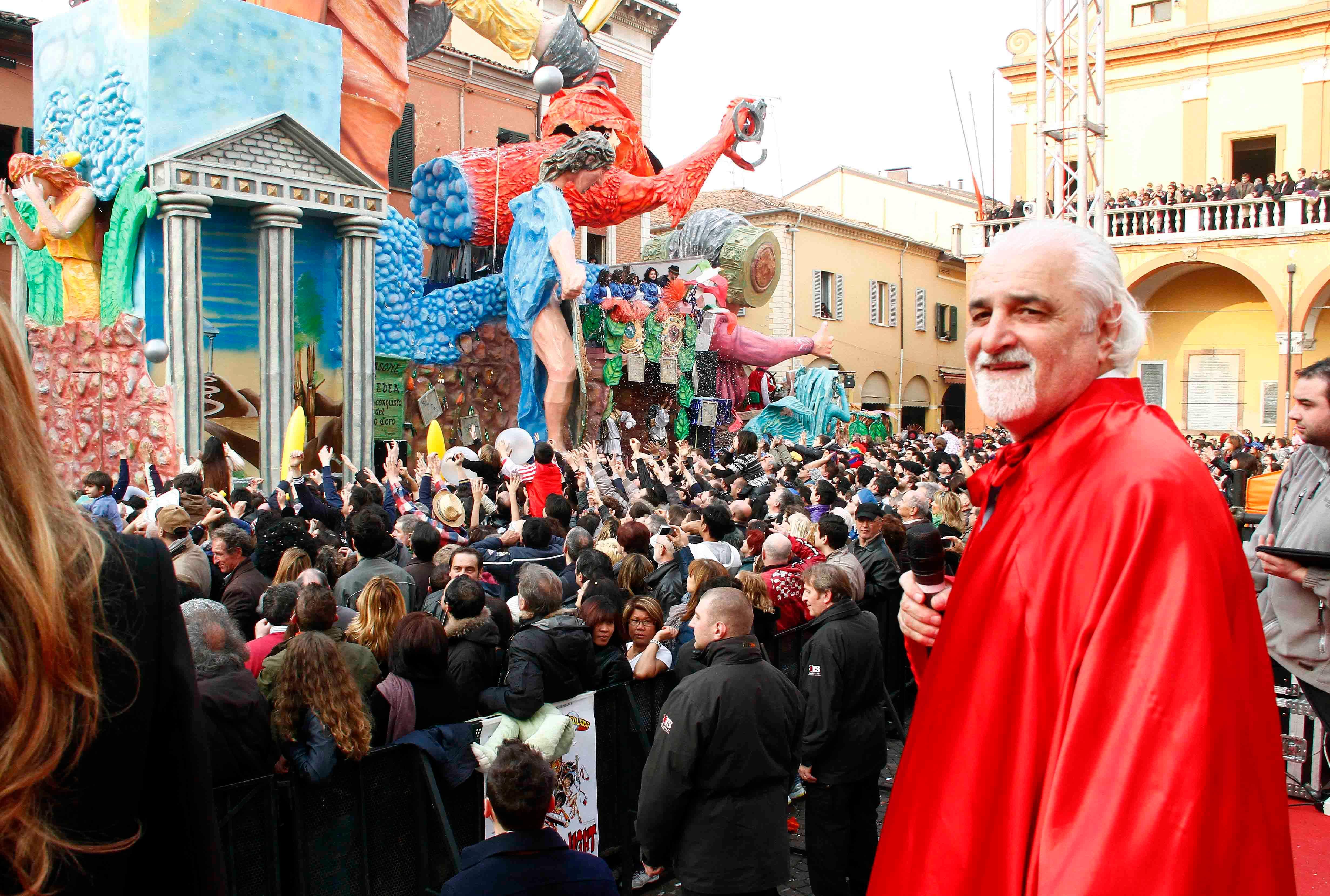 Il patron del Carnevale di Cento Ivano Manservisi