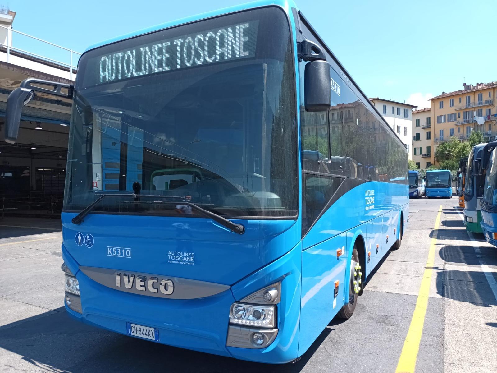 Un mezzo di Autolinee Toscane (foto d’archivio)