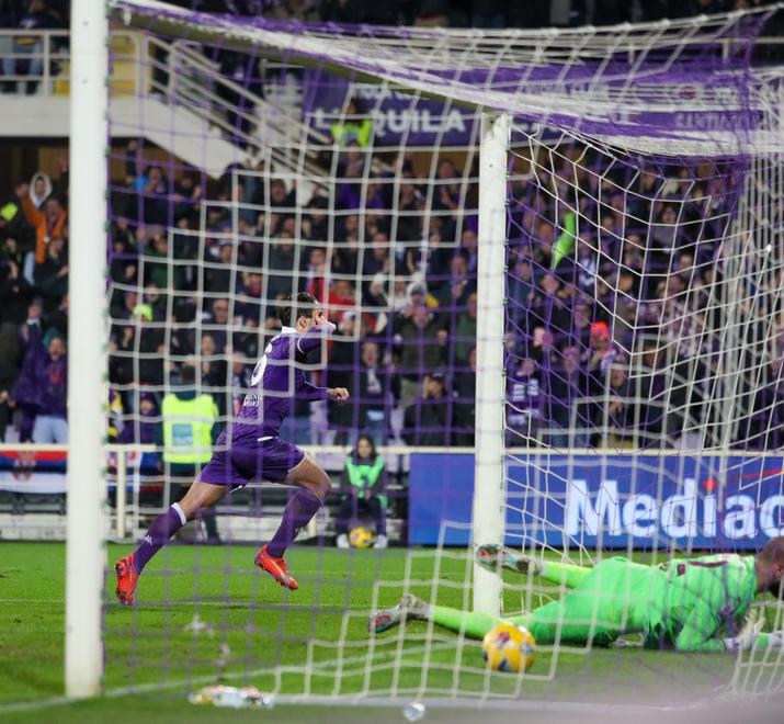 Uno degli ultimi gol della Fiorentina col Torino