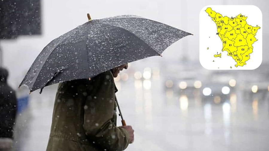 Nuova allerta gialla in Toscana: possibili nevicate nel Mugello